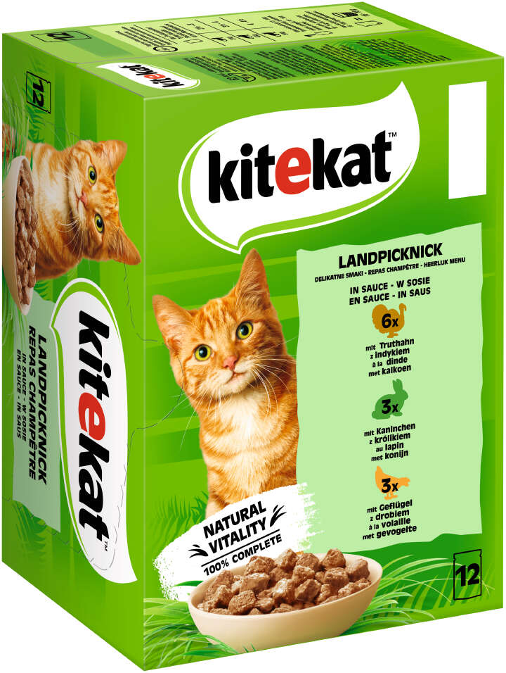 Kitekat Katzen-Nassfutter Landpicknick in Sauce